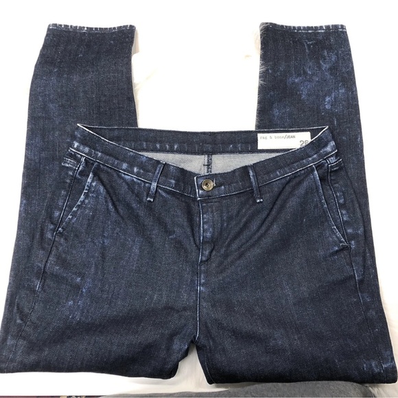 Rag & Bone Ice Blue Dash Trouser Cropped Jeans - Picture 7 of 7